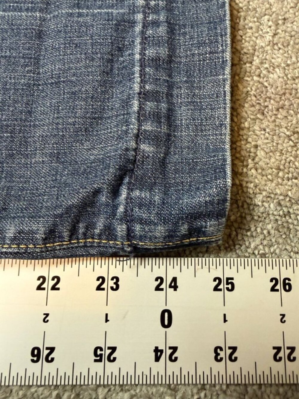 7 For All Mankind Dojo Jeans Womens 30 Wide Leg Flare Crop Capri Y2K 700110 - Picture 5 of 7